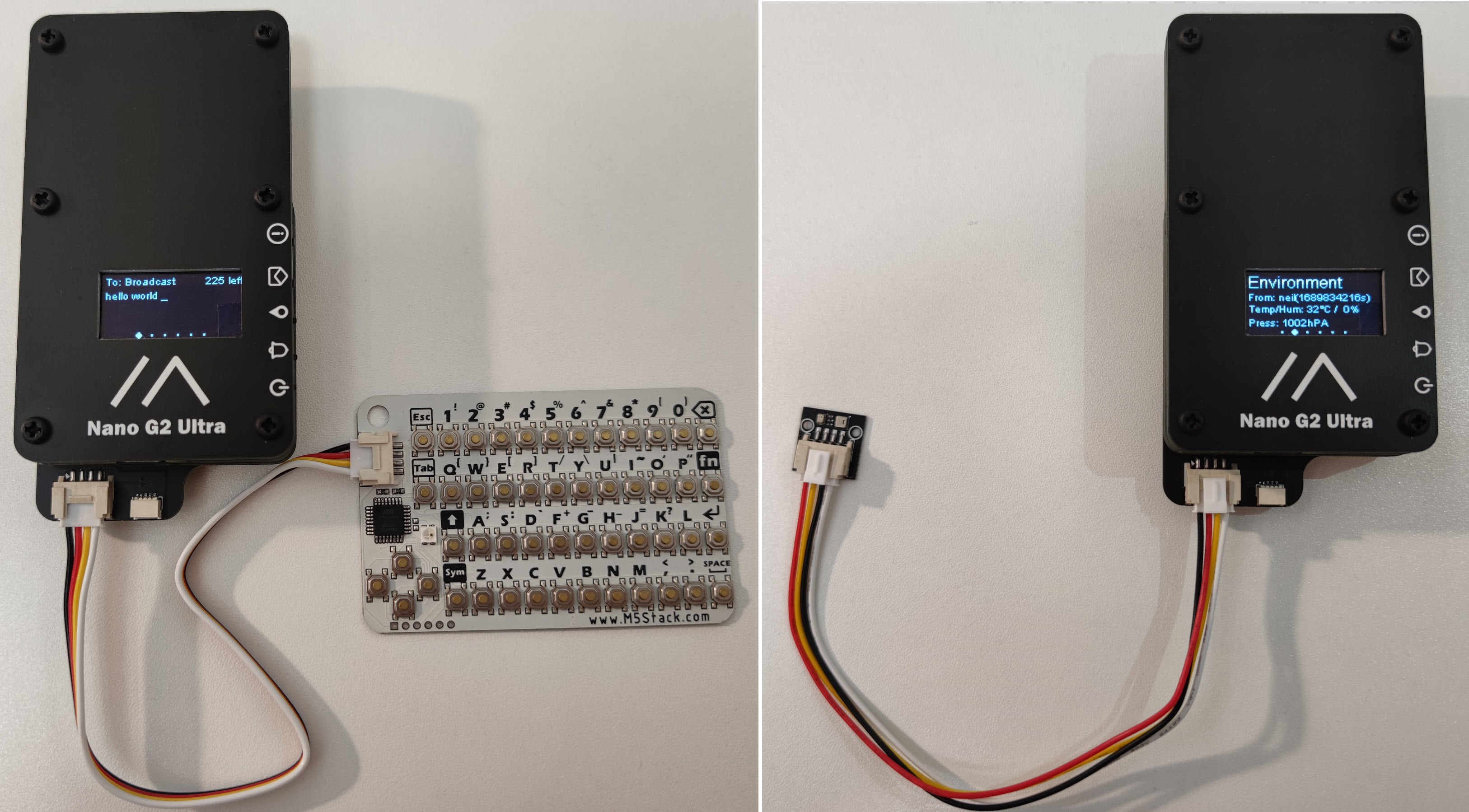 Meshtastic supported I2C devices